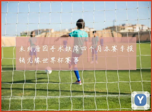 米利唐因手术缺席四个月本赛季报销无缘世界杯赛事